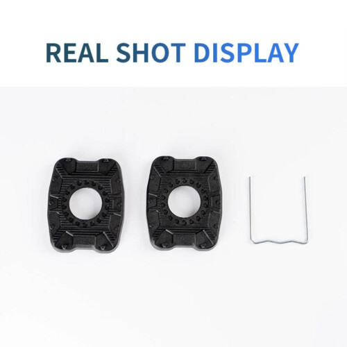 Pair Pedal Adapters, Clipless to Flat, Nylon & Alloy, 9.5x8.5cm 2