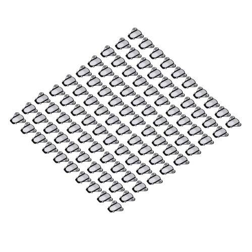100pcs Nail Art Tips Extension Form Guide UV Gel 1
