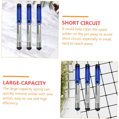 Desoldering Pump 10pcs Pack Aluminum Alloy Frame Solder Removal Tool Left/Right Hand Compatible 2