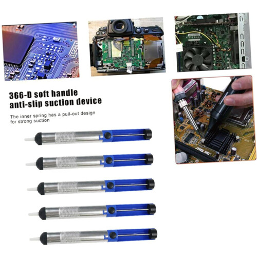 Desoldering Pump 10pcs Pack Aluminum Alloy Frame Solder Removal Tool Left/Right Hand Compatible 1