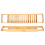 Multifunctional Bamboo Bathtub Tray Rack Wine Book 8