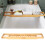 Multifunctional Bamboo Bathtub Tray Rack Wine Book 10