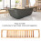 Multifunctional Bamboo Bathtub Tray Rack Wine Book 15