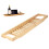 Multifunctional Bamboo Bathtub Tray Rack Wine Book 9