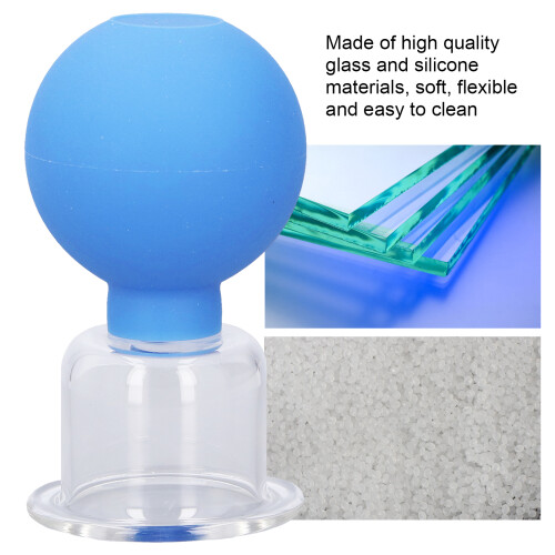 Ventosa facciale Blu n. 4 - Silicone/Vetro, 55-78 g 2