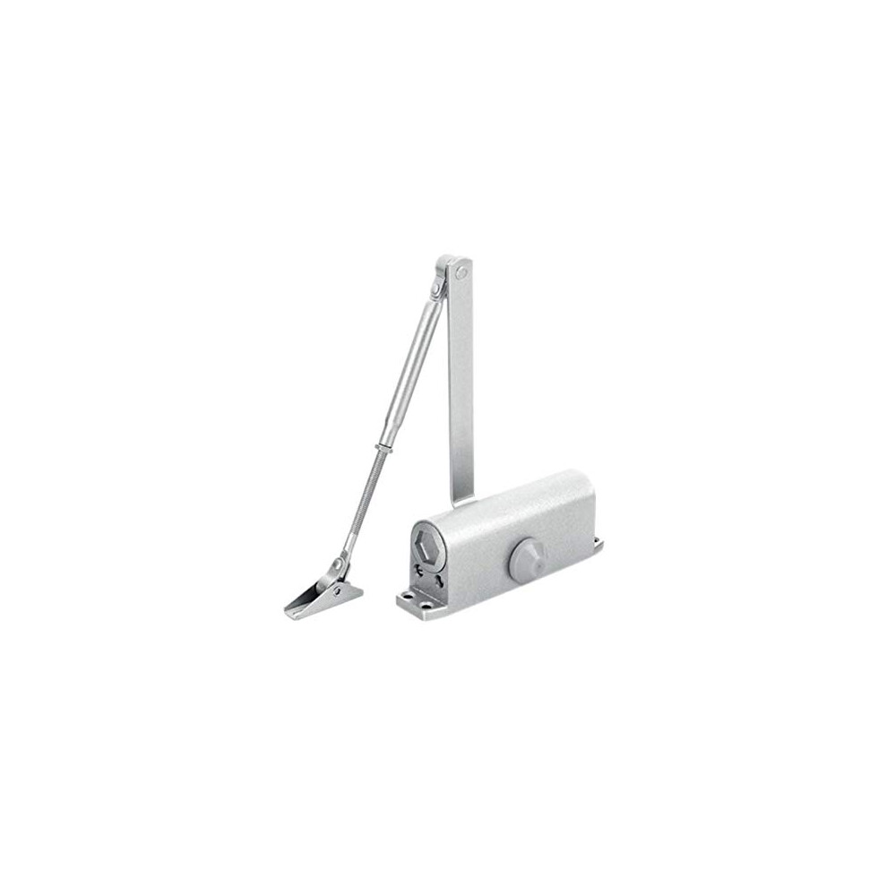 Automatic Door Closer - Adjustable Round Spring Loaded Hydraulic Damper For Residential And Commercial Use 6482260695129