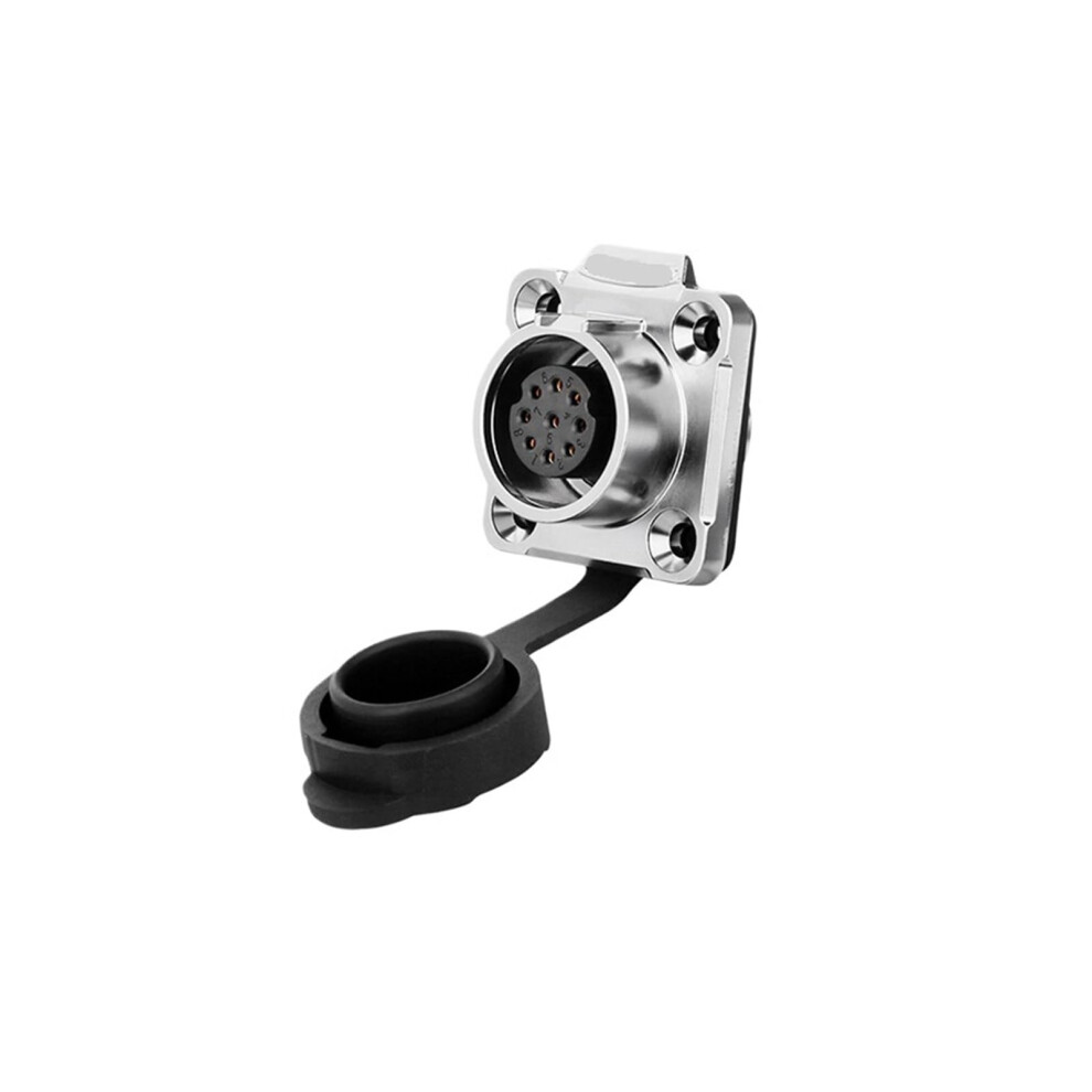 Lp16 9-Pin Aviation Plug And Socket Metal Connector Flange Female Seat Power Signal Industrial Grade Compatible 6482260695280