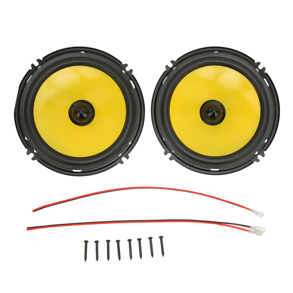 Car Door Speakers Treble Bass Stereo 600W Coaxial 9387669910736