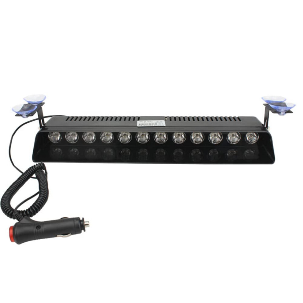 12Led Car Strobe Flashing S 12W Police Led Flasher Emergency Warning 12V For Vehicles Light/Blue/White 6276012510620