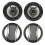 2Pcs Car Coaxial Loudspeaker 650W High and Low 5
