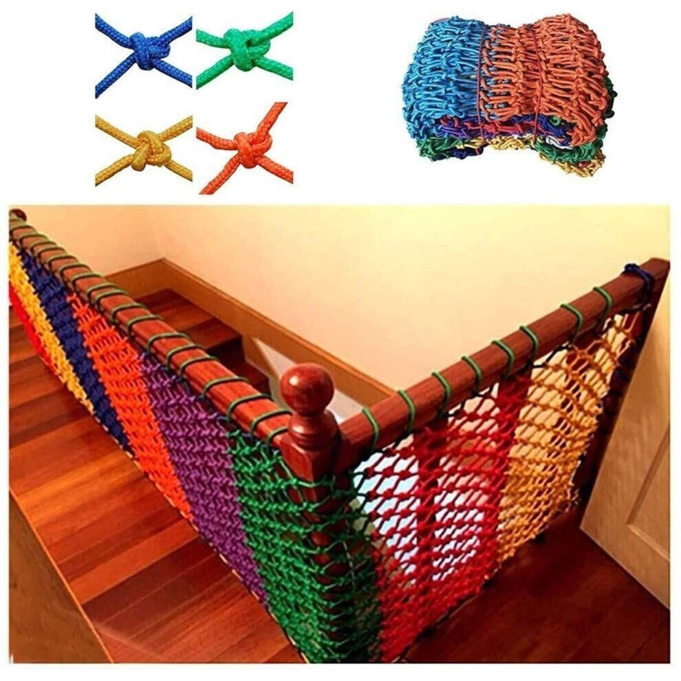 Safety Net Child Stairs Protection 1x3m Color Nylon Rope Net Waterproof Pets Fence Interior Partition Guardrail
