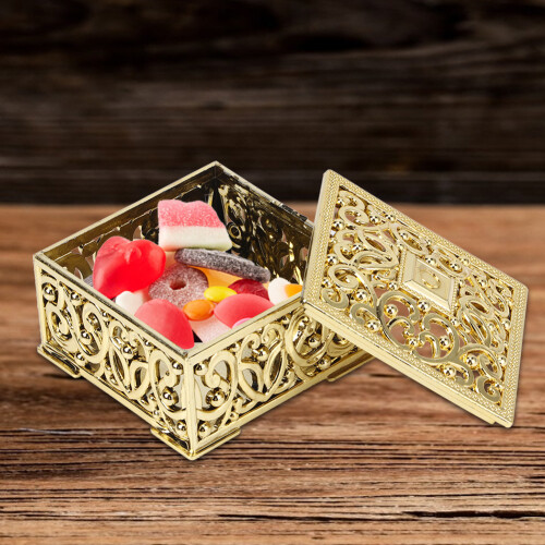12Pcs European Style Hollow Square Candy Box 1