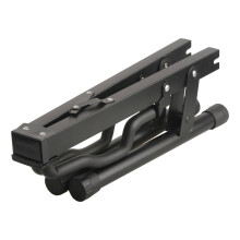 Black Iron Folding Guitar Stand for Bass and Guitar, Stable A Frame Holder