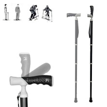 Portable Titanium Trekking Pole with Non-Slip Grip, Adjustable Telescopic Design for Men and Women Hiking and Climbing