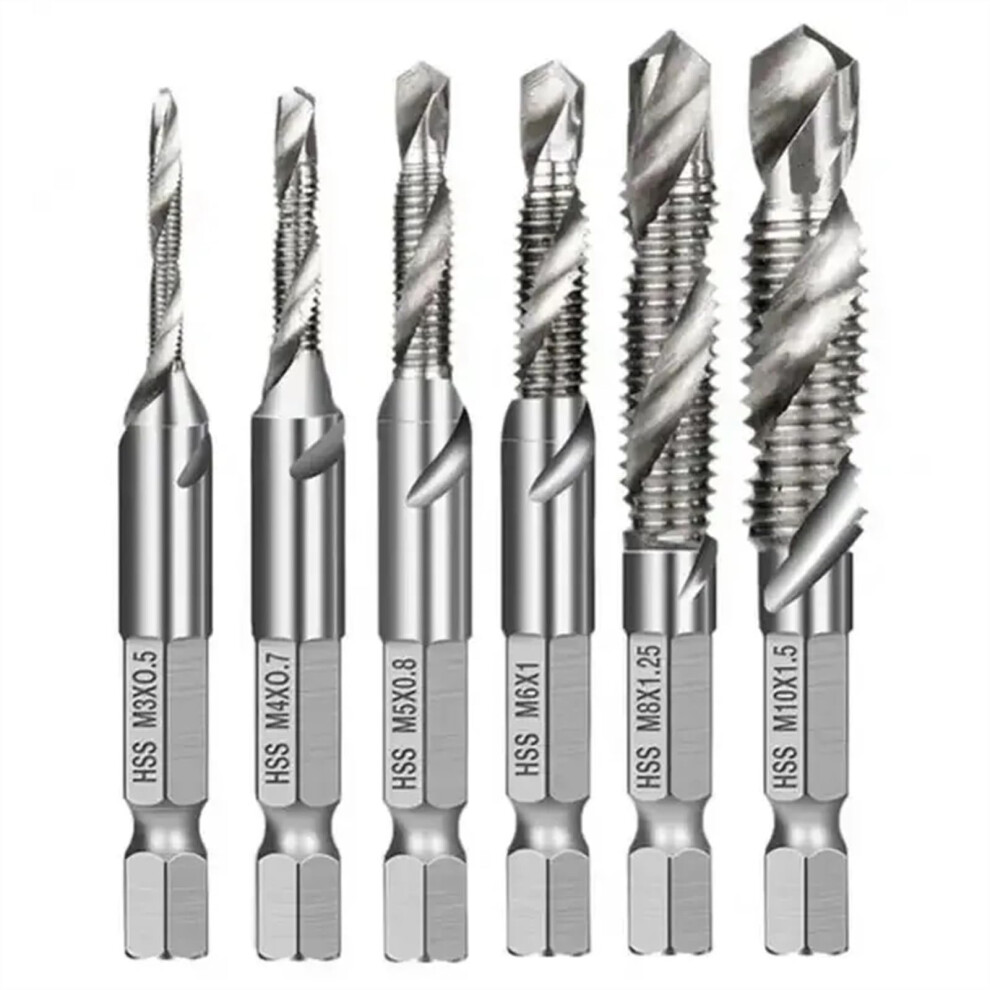 Drill Bits Hss Tap Countersink Deburr Set Metric M3 M4 M5 M6 M8 M10 High Speed Steel Tools For Metalworking 6482260696041