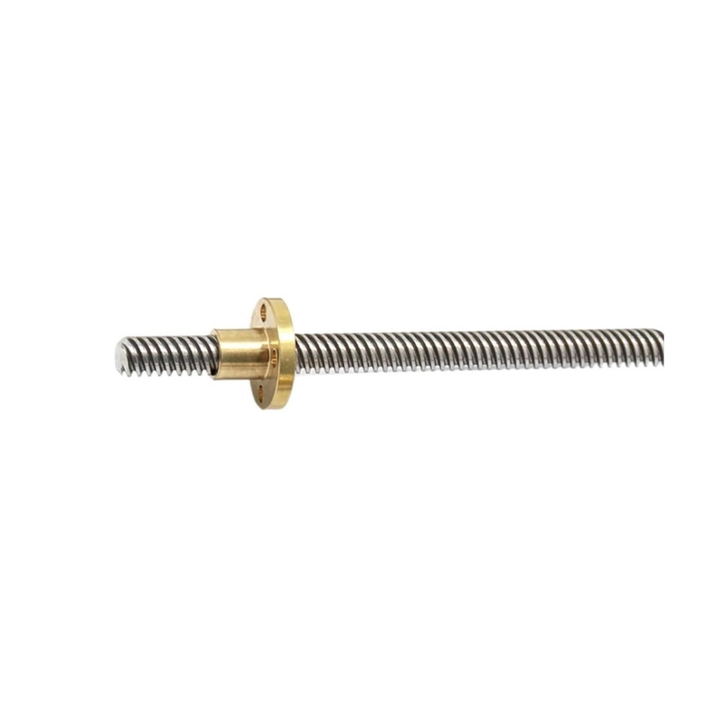 Screw Stainless Steel Ball Screw T6 Lead Screw 1Mm Pitch 1Mm Od 6Mm Length 300Mm With Brass Nut Trapezoidal Design 6493810705045