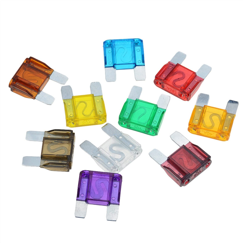 29Mm Truck Auto Blade Fuse Set 5Pcs 20A 30A 40A 50A 60A 70A 80A 90A 100A 120A - Heavy Duty Automotive Fuses 6493810705168