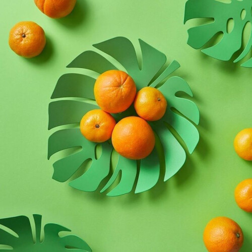 Corbeille à fruits - Balvi - Monstera - Métal - Vert - Design feuilles 2