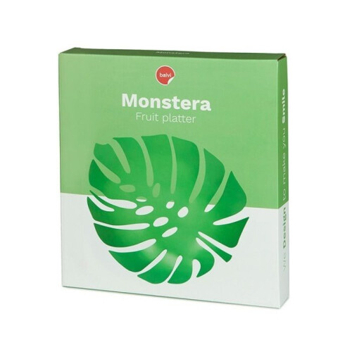 Corbeille à fruits - Balvi - Monstera - Métal - Vert - Design feuilles 1