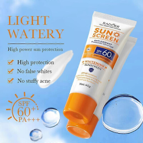 SADOER Isolation Sunscreen Anti Sweat Refreshing Non greasy Sunscreen 1
