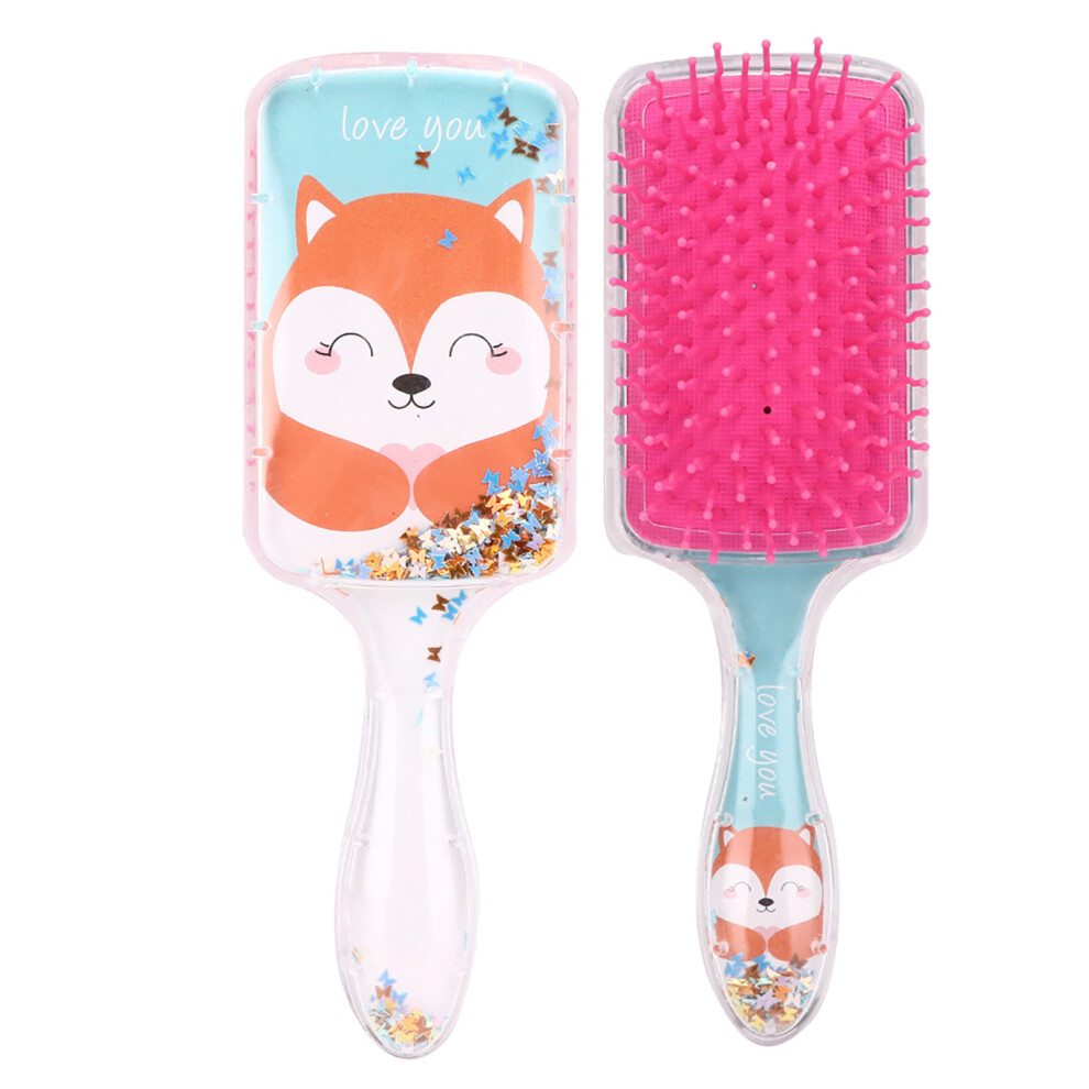 Children Cartoon Sequins Gasbag Hairdressing Comb