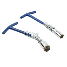 Car Spark Plug Removal Tool T Bar Spanner 16mm 21mm Socket Wrench for General Repairing Bicycle and Pipeline Use