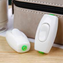 Interruptor de cordón para mesita de noche 250 V 6 A, 7x3x1 cm plástico
