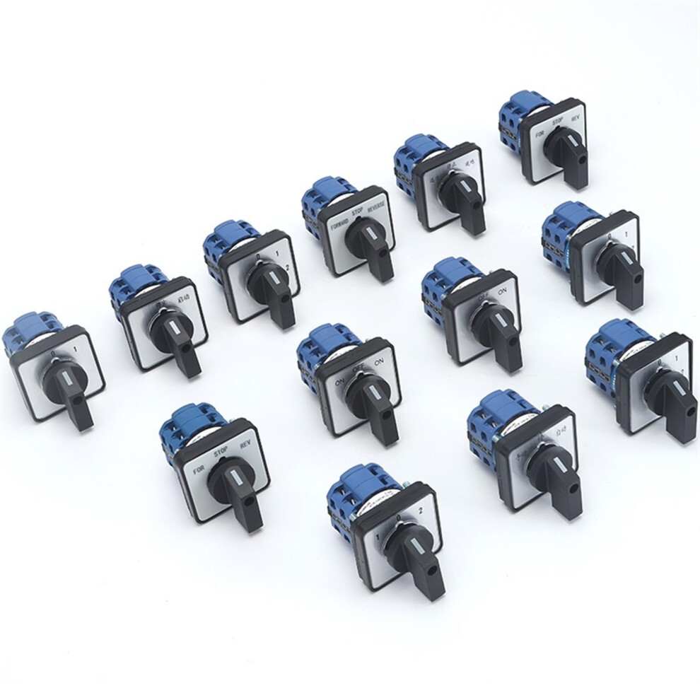 Szw26 Lw26 Cam Rotary Changeover Switch 20A 660V 64X64 Mm 48X48 Mm Panel Mount 2 Phase 8 Screws On Off On D202.2 6482260696898