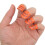 Set di 4 plettri per dita per chitarra S M L XL Rosso POM 11