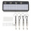 Wall Mount Guitar Plug Storage Box with 4 Keychains, Metal Guitar Key Holder 2