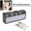 Wall Mount Guitar Plug Storage Box with 4 Keychains, Metal Guitar Key Holder 6