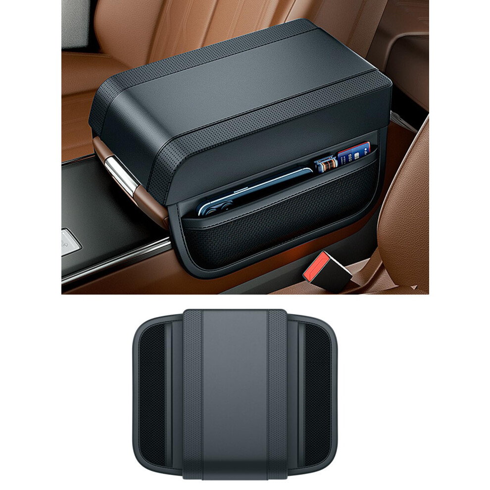 Car Console Covers Leather Armrest Pad Cushion For Most Vehicles, Suvs, Trucks - Center Console Protector, Universal Fit 6276012511795