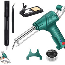 Welder Five-Piece Set with Versatile Welding Gun, Internally Heated Laser Tools, Includes 3 Rolls of Green Tin Wire