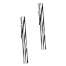 Medical Pen Lights 2 Pack Rechargeable LED Flashlights Compact Sturdy Metal Silver with Pocket Clip White Yellow Light