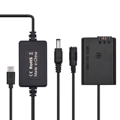 Batería simulada PD USB-C 8.4V 2A para A7S2A6000 Negro 2