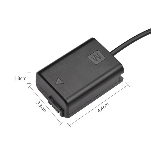 Batería simulada PD USB-C 8.4V 2A para A7S2A6000 Negro 1