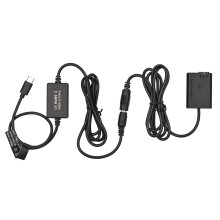 Batería simulada PD USB-C 8.4V 2A para A7S2A6000 Negro