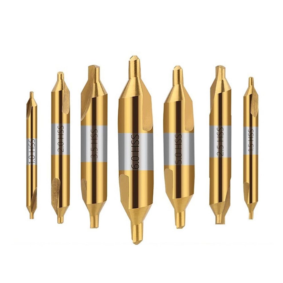 Hss Center Drill Bit 60 Degree Combined Countersink 1.0-6.0Mm Sizes For Metal Drilling - 5.0Mm Color Option 6276012511931