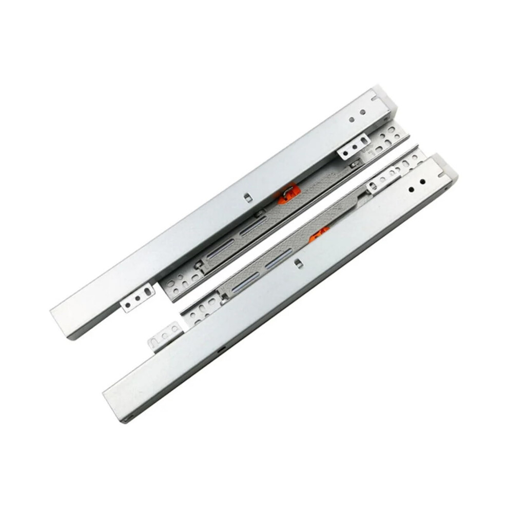 Slide Rail Underfloor Guides Soft-Close For Cabinet Drawer Furniture 200Mm Damping Buffer Floor Mounted System 6482260697215