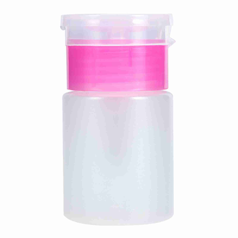 Pink 60Ml Pump Dispenser Nail Art Polish Remover