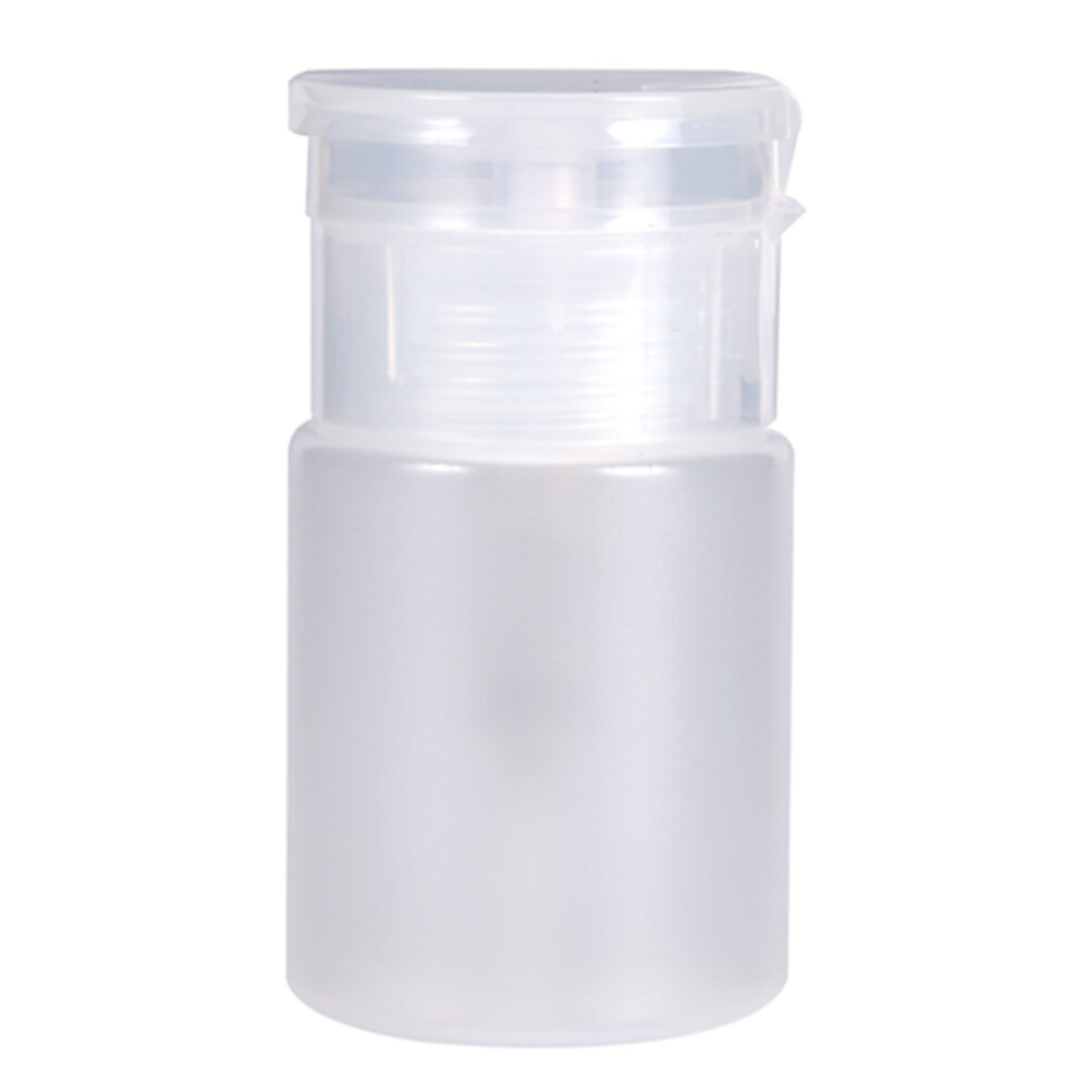 White 60Ml Pump Dispenser Nail Polish Remover Alcohol