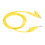 J.70035-1 20A 3000V Pinza cocodrilo 10mm Amarillo 14