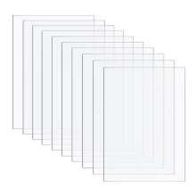 Acrylic Sheets 150x150x1mm and 150x300x1mm, Clear Plastic Board for Signage, Crafts, and Display Projects, 10 Pcs