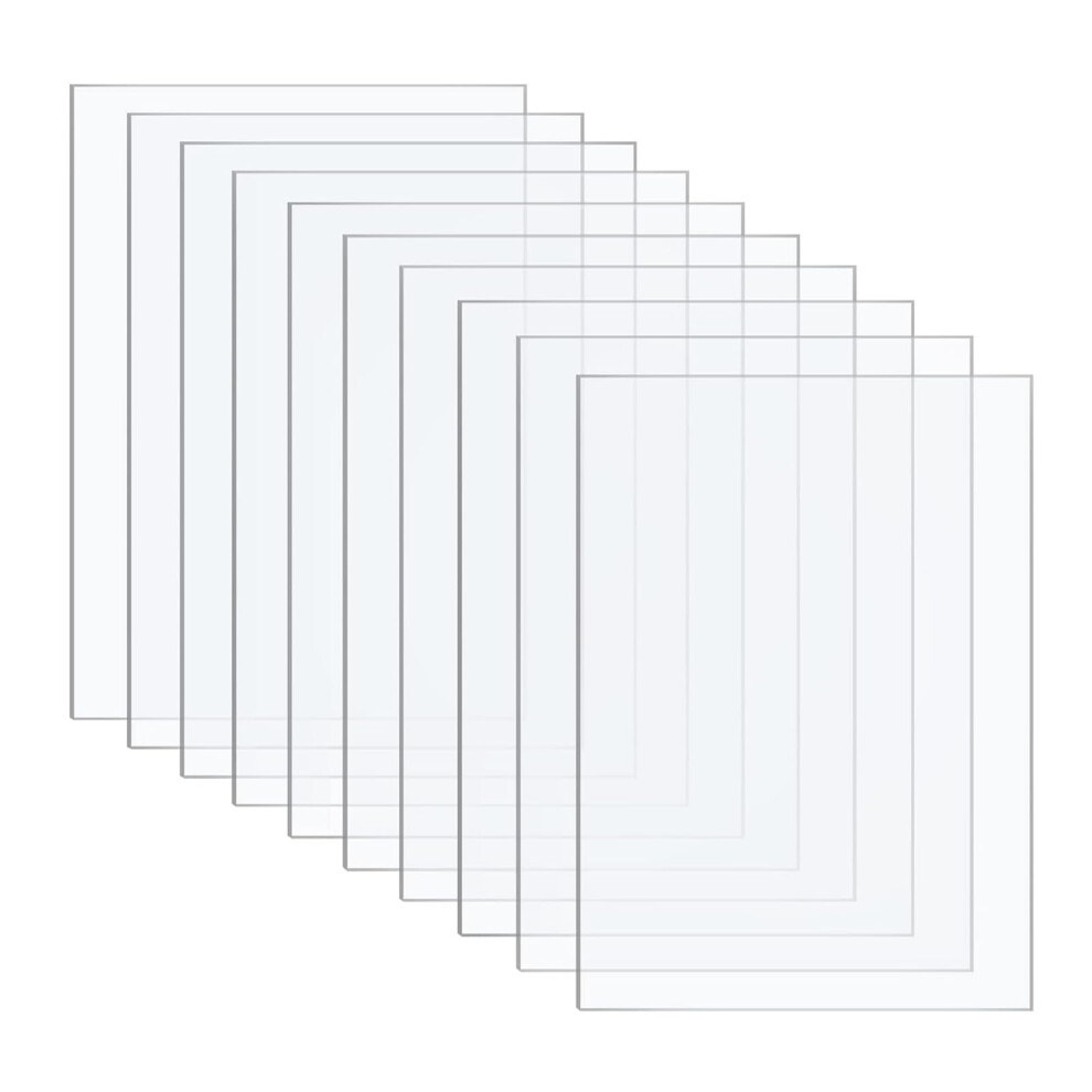 Acrylic Sheets 150X150x1mm And 150X300x1mm, Clear Plastic Board For Signage, Crafts, And Display Projects, 10 Pcs 6276012512037
