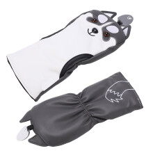 Housse de tête de club de golf en PU en forme de chien n 3 28,5 cm/11,2 po