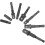Drill Socket Adapter Set for Impact Driver 8 Pieces Hex Shank to Square Socket Extension Tool Compatible with Standard Drill Bits 2