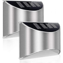 Powerful Outdoor Solar Light Stainless Steel Wall Light with Waterproof Led Light