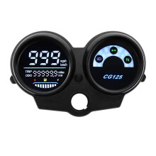 Motorcycle Dashboard Speedometer Digital Display Meter for CG125 2000-2008, Fan 125, Titan 125, Odometer and Fuel Gauge