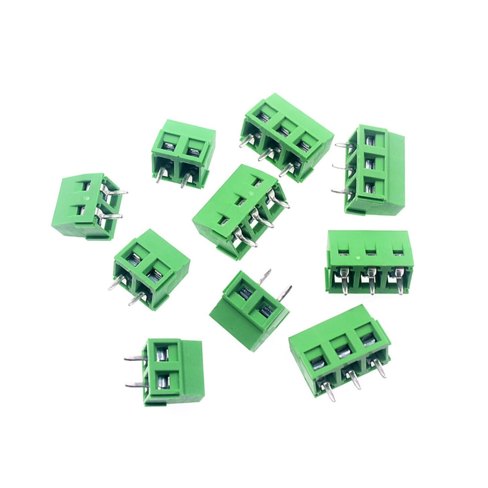 Kf127 Terminal Block Connector 2 Pin 3 Pin 5.0Mm Pcb Screw Connector 10/50Pcs Kf127-5.00/5.08Mm Compatible Block 6482260698243