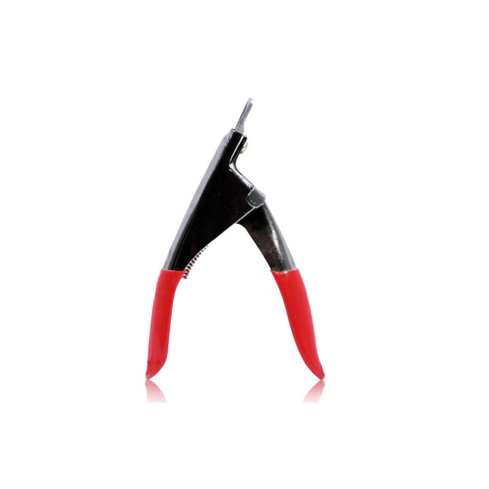 Red Nail Clipper For False Nails, Stainless Steel Acrylic Scissors, Professional Manicure Pedicure Edge Cutter Tools
